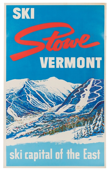  MAURER, Sascha (1897-1961). Ski Stowe Vermont / Ski Capital...