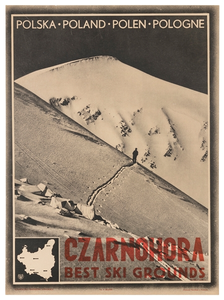  Czarnohora / Best Ski Grounds. Krakow: Narodowa, ca. 1930. ...