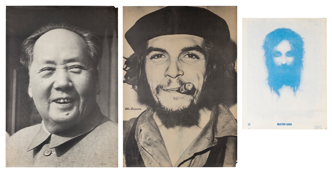  [COUNTERCULTURE]. Group of three 1960s personality posters....