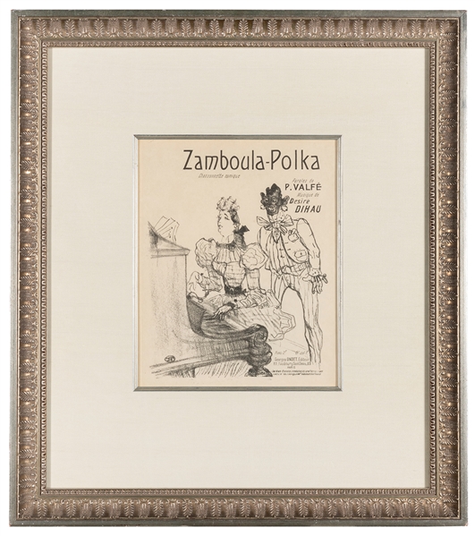  TOULOUSE-LAUTREC, Henri (1864-1901). Zamboula-Polka. Paris,...