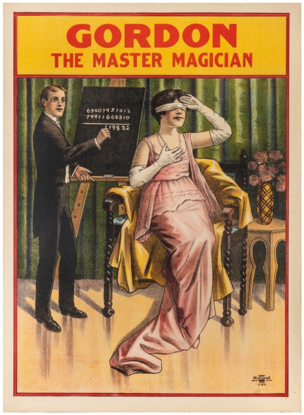  Mentalist / second sight magician stock poster. National Pt...