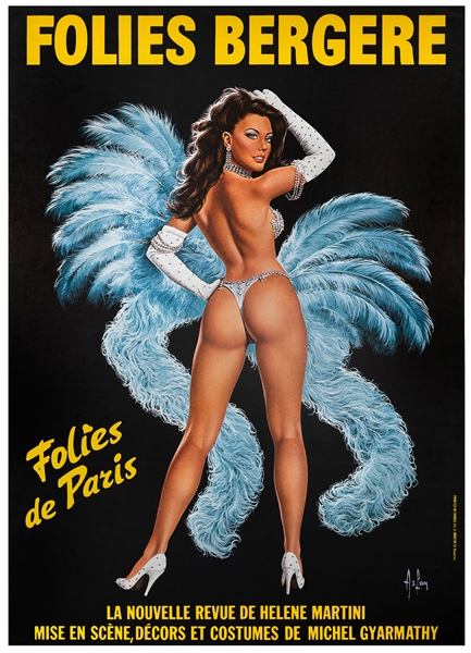  ASLAN (Alain Gourdon) (1930-2014). Folies Bergere / Folies ...