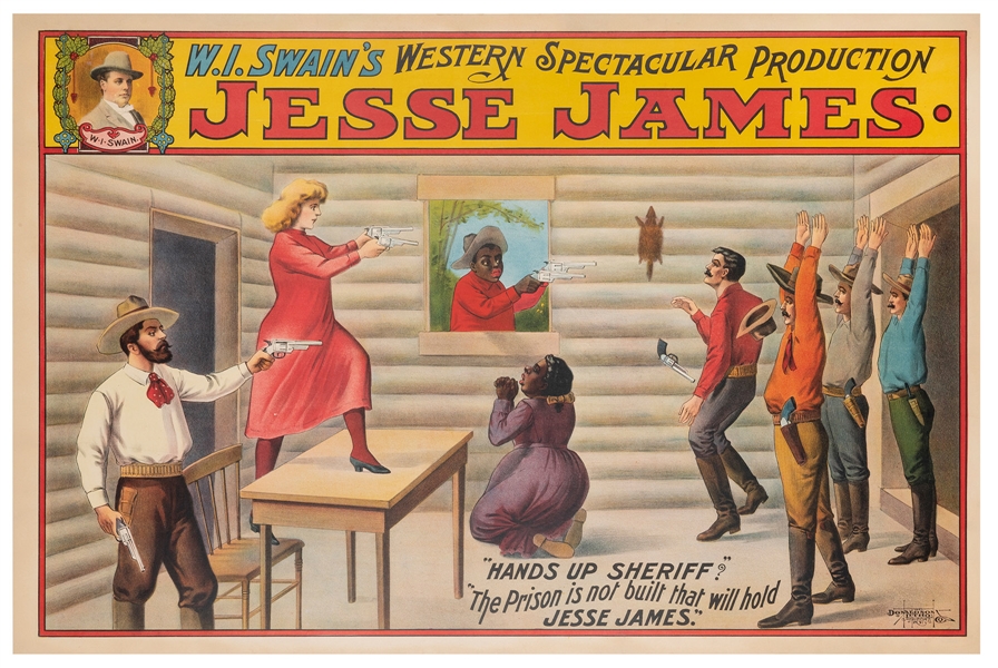  W.I. Swain’s Western Spectacular Production Jesse James. Ne...