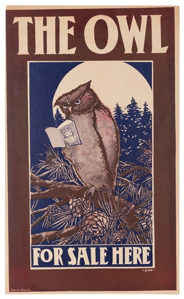  BIRD, Elisha Brown (1867-1943). The Owl / For Sale Here. Bo...