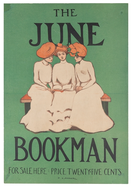  PARKER, G.C. The June Bookman. [New York], ca. 1902. Poster...