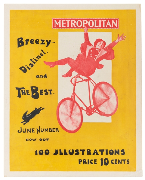  Metropolitan / Breezy, Distinct, and the Best. 1896. Poster...