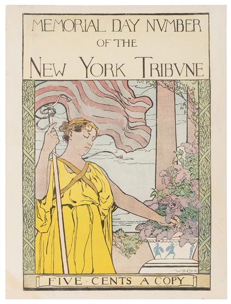  COX, W.B. Memorial Day Number of the New York Tribune. Circ...