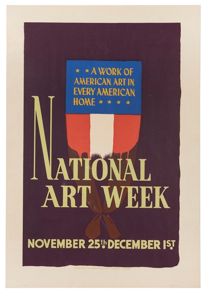  [WPA—CHICAGO]. National Art Week. 1941. Chicago: Illinois W...