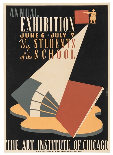  [WPA—CHICAGO]. BUCZAK, John. Annual Exhibition by Students ...