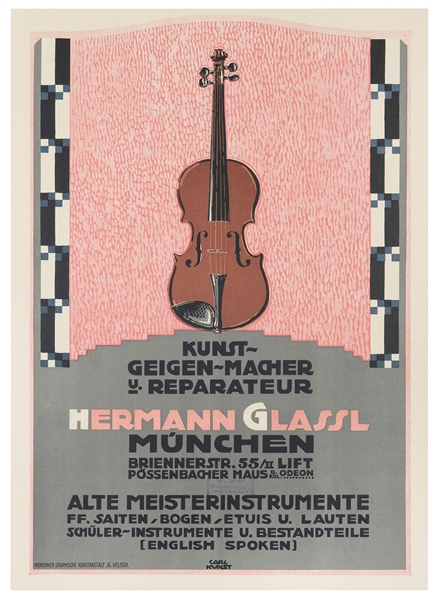  KUNST, Carl (1884-1912). Hermann Glassl. 1913. Munich: JG. ...