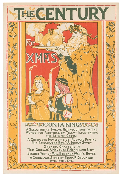  RHEAD, Louis (1857-1926). The Century for Xmas. 1896. Poste...