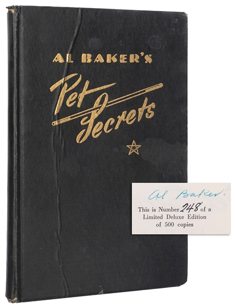  BAKER, Al. Pet Secrets. New York: George Starke, 1951. Blac...