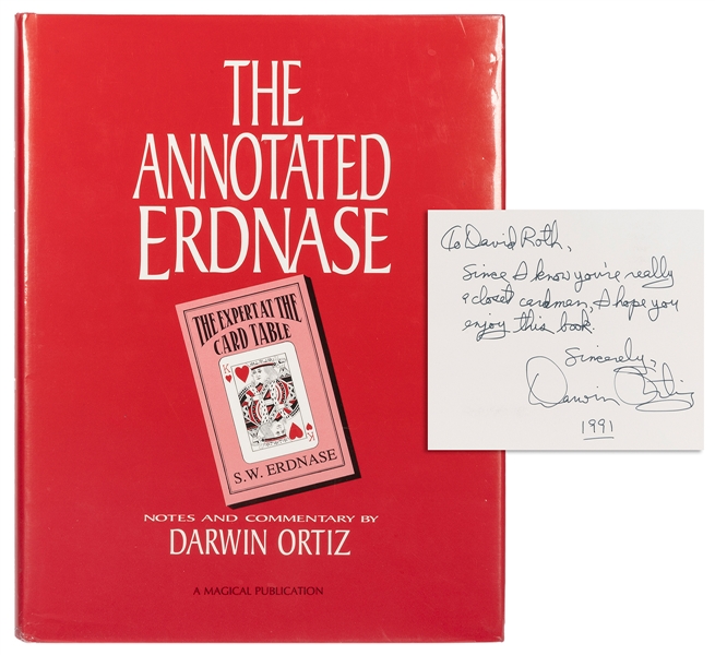  ORTIZ, Darwin. The Annotated Erdnase. Pasadena: Magical Pub...