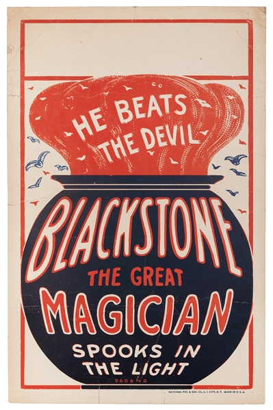  BLACKSTONE, Harry (Henry Boughton). He Beats the Devil. Bla...