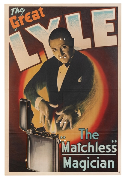  LYLE, Cecil. The Great Lyle. The Matchless Magician. Britis...