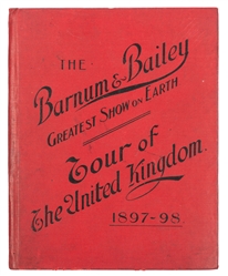  [MAP]. The Barnum & Bailey Tour of the United Kingdom, 1897...