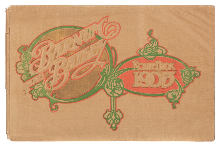  ANDRESS, Charles. Route Book of Barnum & Bailey. 1905. Embo...