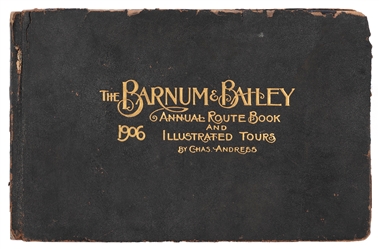  ANDRESS, Charles. The Barnum & Bailey Annual Route Book. 19...