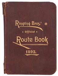  KURTZ, O.H. Official Route Book of Ringling Brothers’ World...