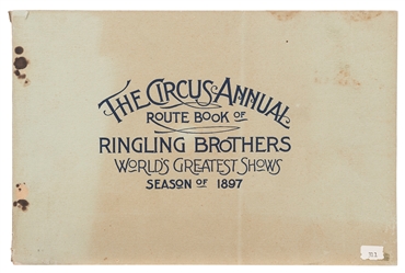  The Circus Annual. Route Book of Ringling Brothers. Season ...