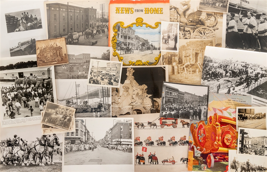  Circus wagons and parades photograph collection. American, ...