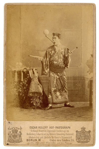  Cabinet photo of Prince Kokin, Japanese Juggler. Berlin: Os...