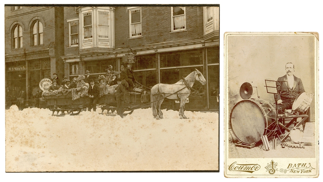  Morgan’s Big Show. Two photographs. Circa 1890s/1900s. Incl...