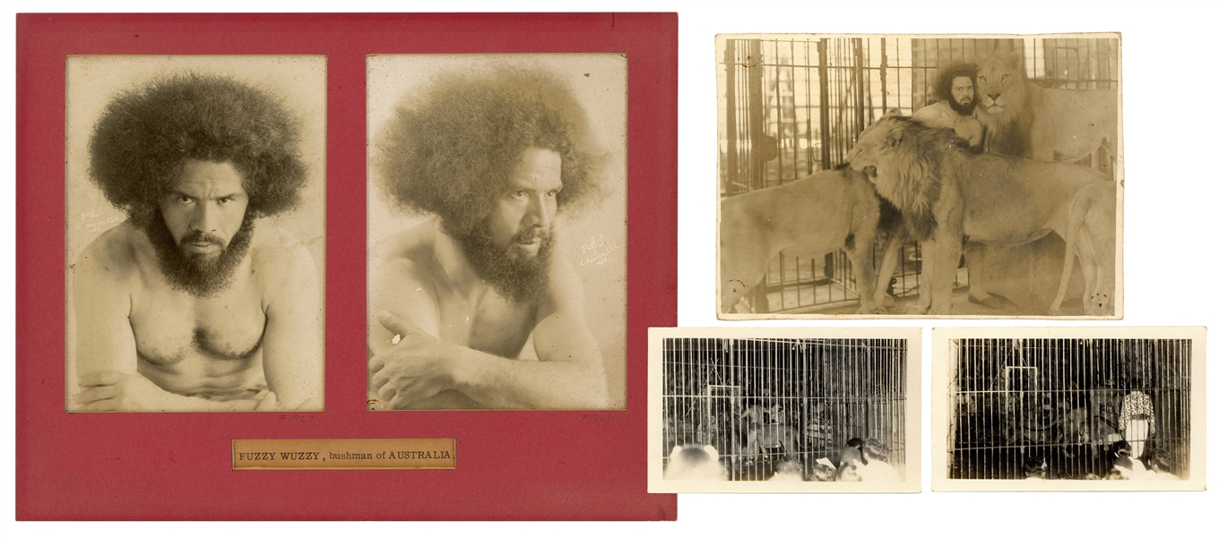  BLACAMAN, Aversa. Five photographs of Blacaman, animal hypn...