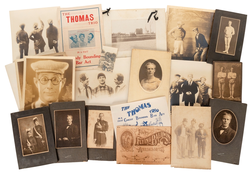  [ACROBATS]. THOMAS, Walter E (1882-1959). File of Walter Th...