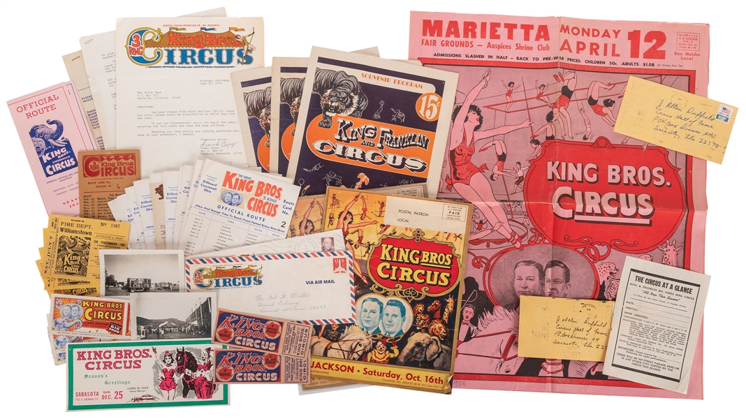  King Bros. Circus Archive. Archive contained in one large f...