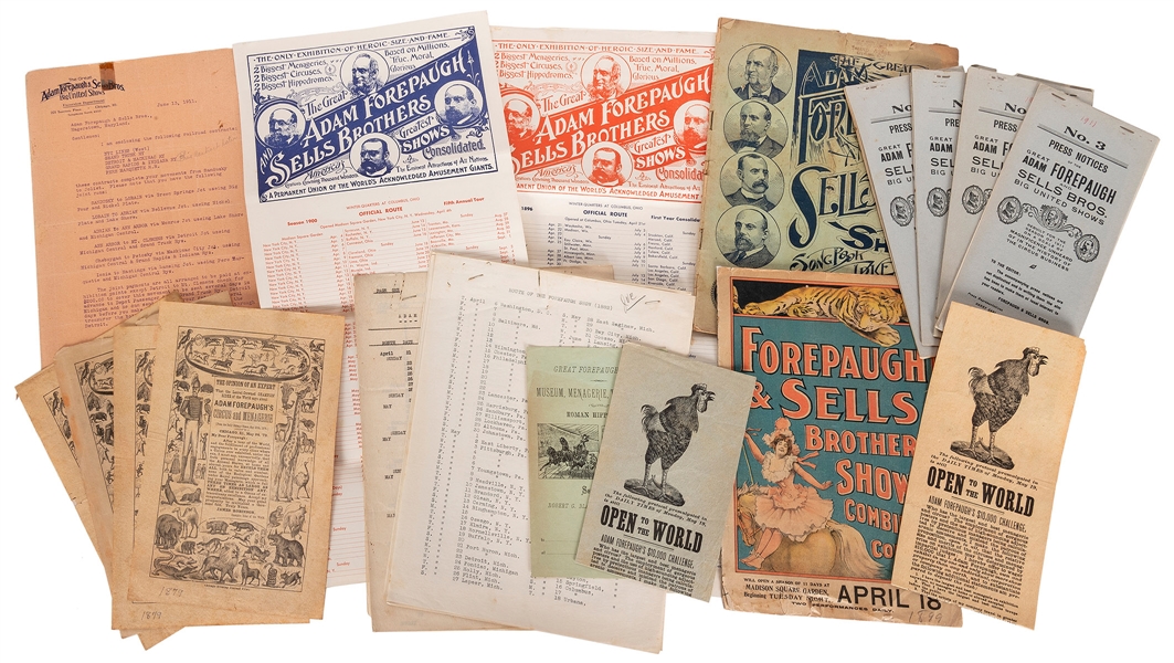  The Great Forepaugh Circus Archive. 1870s–1920s. File folde...