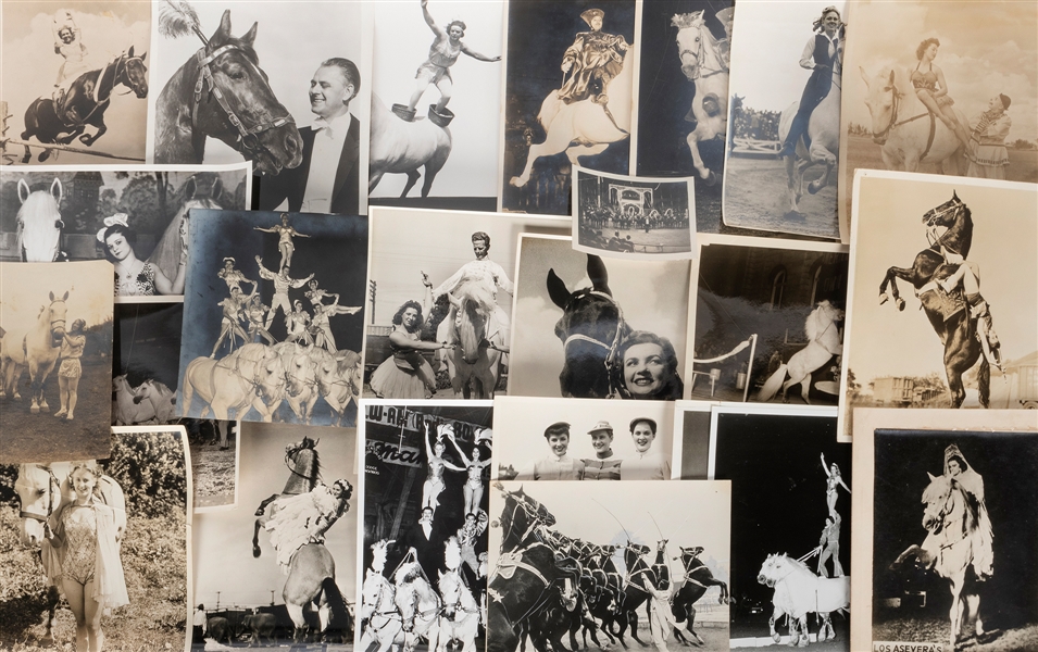  Circus Equestrian Photograph Archive. Twentieth century ima...