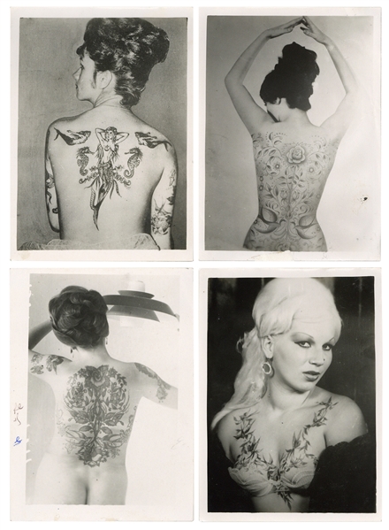  Lot of 4 Bernard Kobel Tattoo photos, and 5 others. 9 photo...