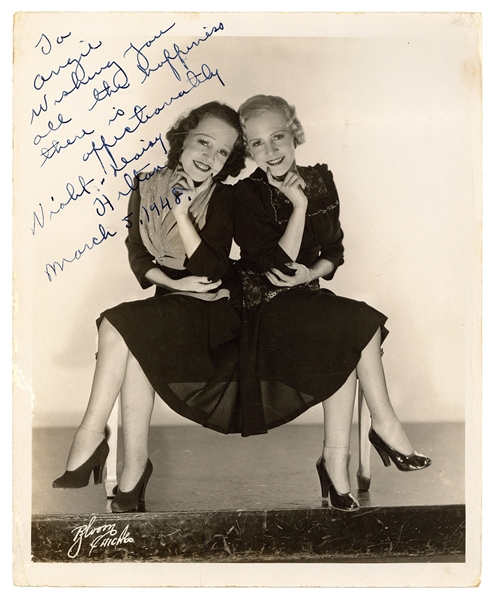  HILTON, DAISY and VIOLET (1908-1969). Signed photograph. 8 ...