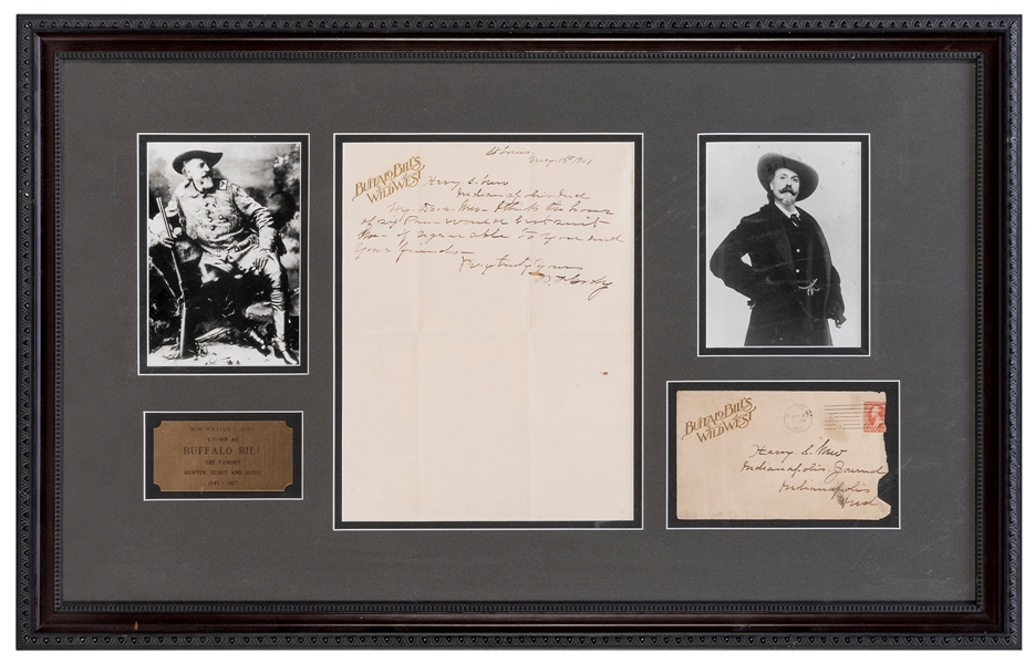  CODY, William F. (BUFFALO BILL) (1846-1917). Autograph lett...