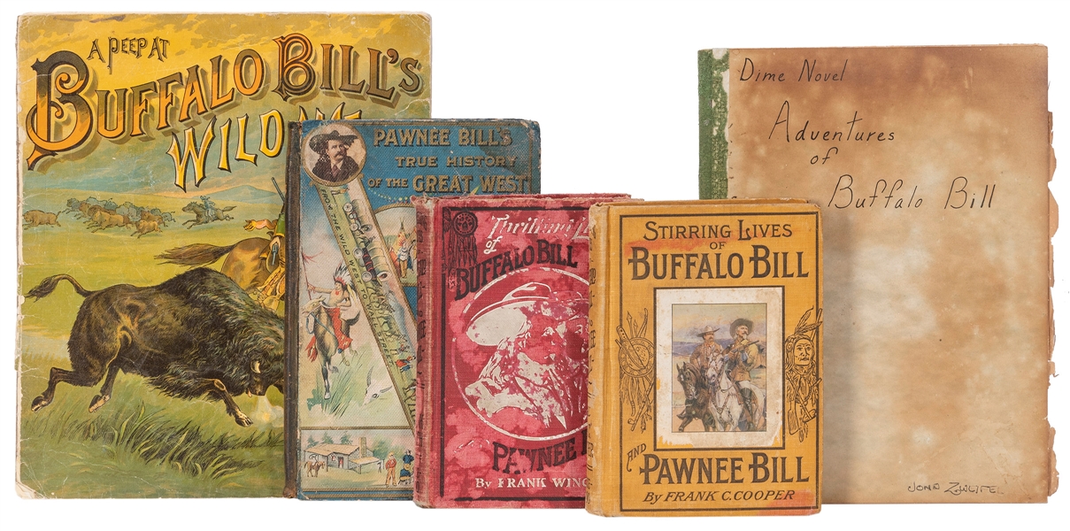  [BUFFALO BILL/PAWNEE BILL]. Group of 6 Wild West books and ...