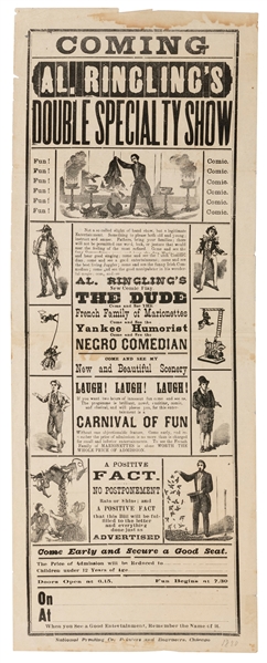  Al Ringling’s Double Specialty Show. Chicago: National Prin...