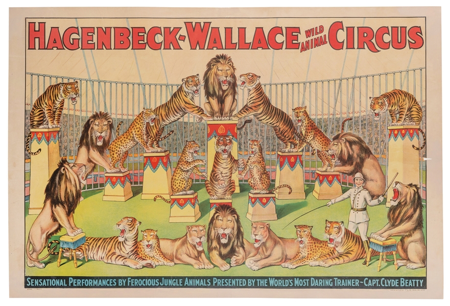  Hagenbeck-Wallace Circus / Capt. Clyde Beatty - Sensational...