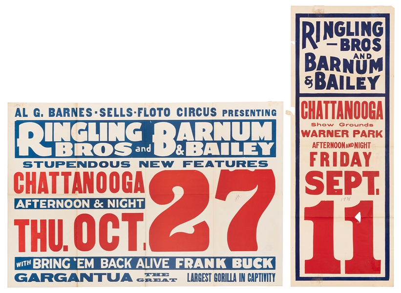  Ringling Bros. and Barnum & Bailey. Two Chattanooga date sh...