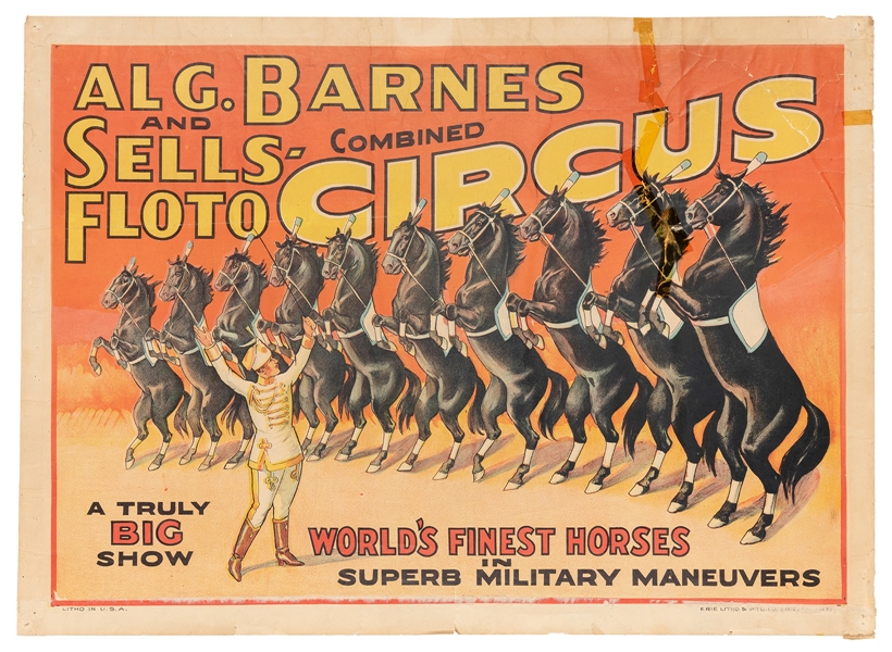  Al. G. Barnes and Sells Floto Combined Circus / World’s Fin...