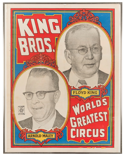  King Bros. Circus / World’s Greatest Circus. Circa 1950s. P...