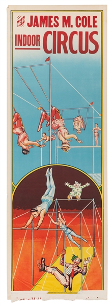  The James M. Cole Indoor Circus / [Trapeze Artists]. Circa ...