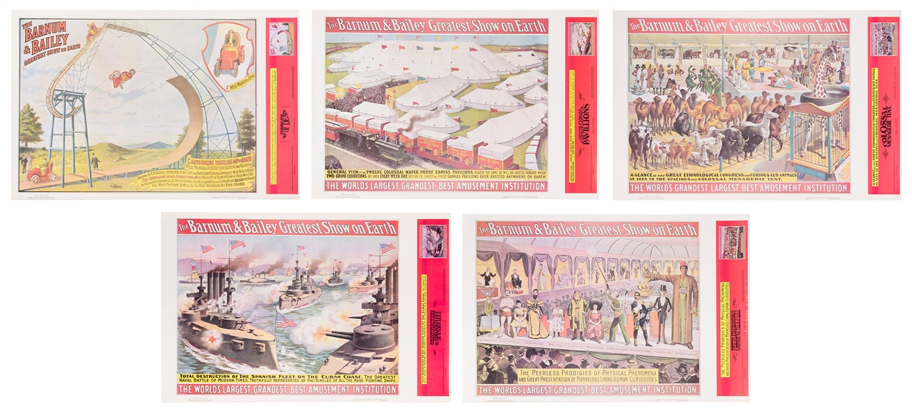  Barnum & Bailey / Ringling Bros. 14 reproduction posters of...