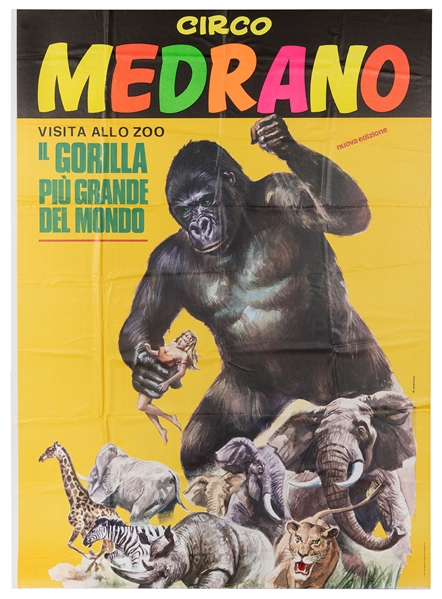  Circo Medrano. Il Gorilla piu Grande del Mondo. Italy, 1979...