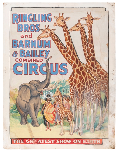  Ringling Bros. and Barnum & Bailey / Erie Litho Poster Maqu...