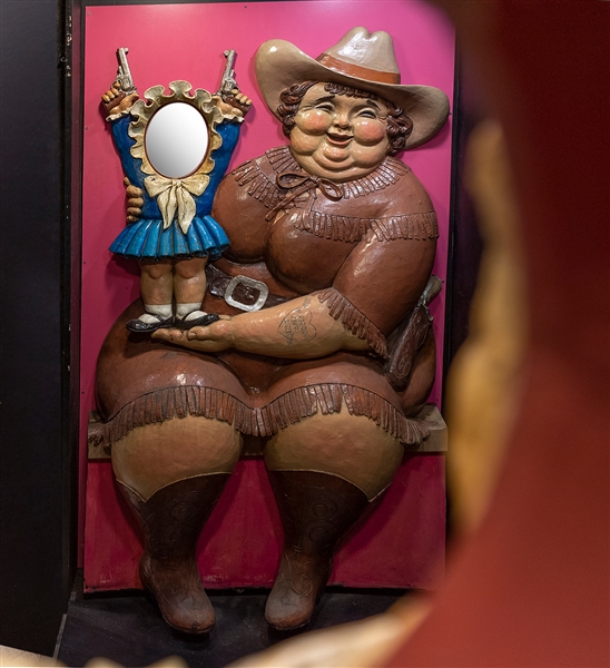  Fat Lady and Midget Interactive Circus Display. “Peep show”...