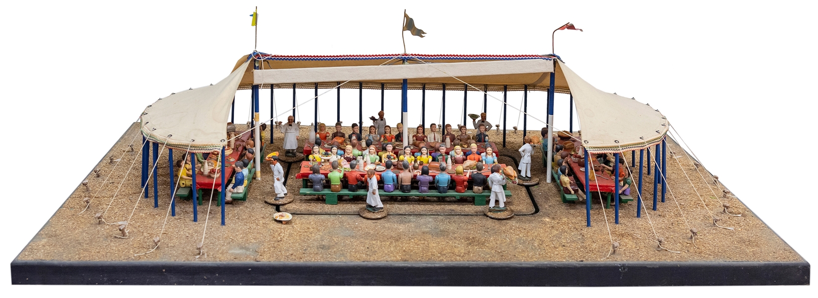  Circus Dining Tent Motorized Diorama. Scale model with many...