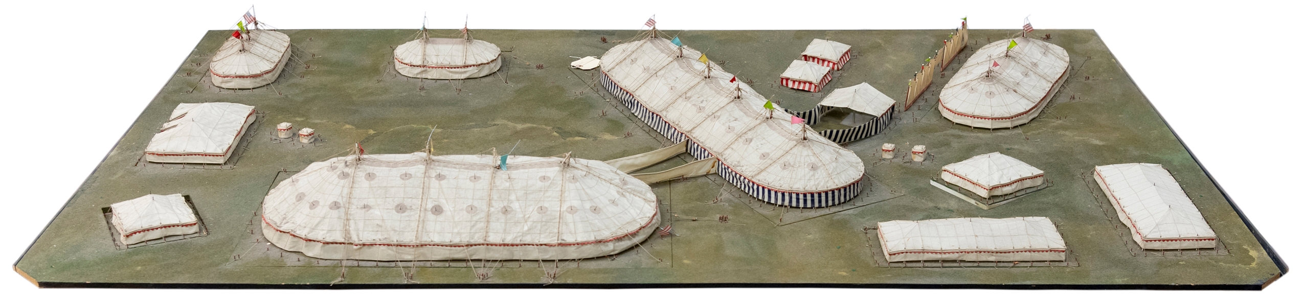  Model Circus Tent Diorama. Finely crafted overview of a cir...