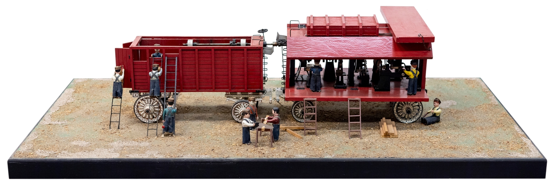  Wagon Workshop Motorized Diorama. Miniature motorized works...