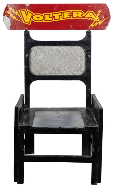  Sideshow Electric Chair. Contemporary sideshow attraction f...